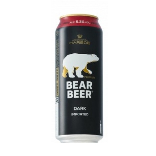Bia Gấu Bear Beer Dark Imported 5.3% – Lon 500ml – Thùng 24 Lon