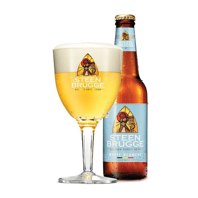 Bia Steenbrugge Wit 4.8% – Chai 330ml – Thùng 24 Chai