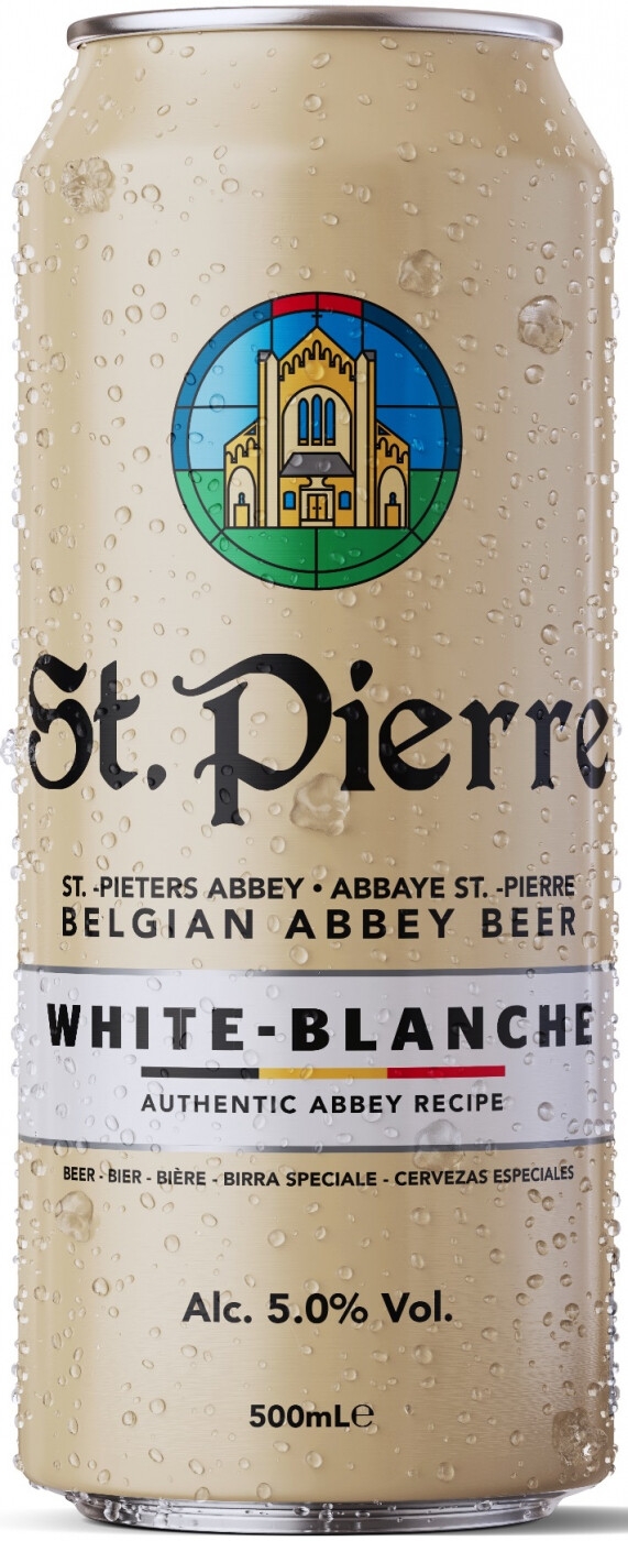 Bia St.Pierre White 5% – Lon 500ml – Thùng 24 Lon