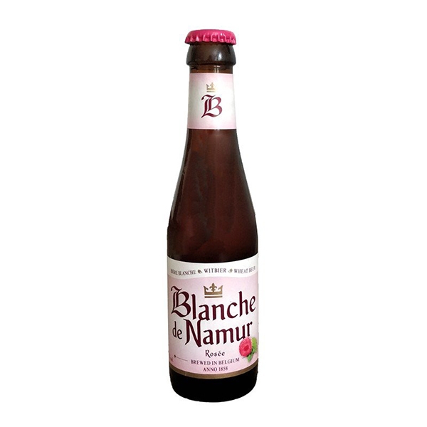 Bia Blanche de Namur Rosee 3.4% – Chai 250ml – Thùng 24 Chai