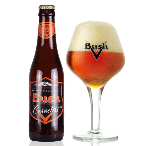 Bia Bush Amber Tripel 12% – Chai 330ml – Thùng 24 Chai