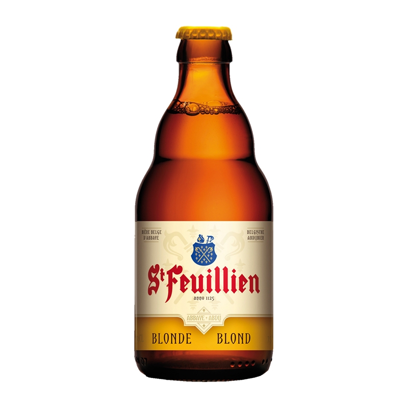 Bia St Feuillien Blond 7,5% – Chai 330ml – Thùng 24 Chai