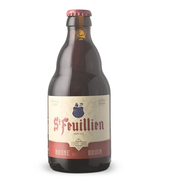 Bia St Feuillien Brune 8,5% – Chai 330ml – Thùng 24 Chai