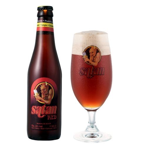 Bia Satan Red 8% – Chai 330ml – Thùng 24 Chai