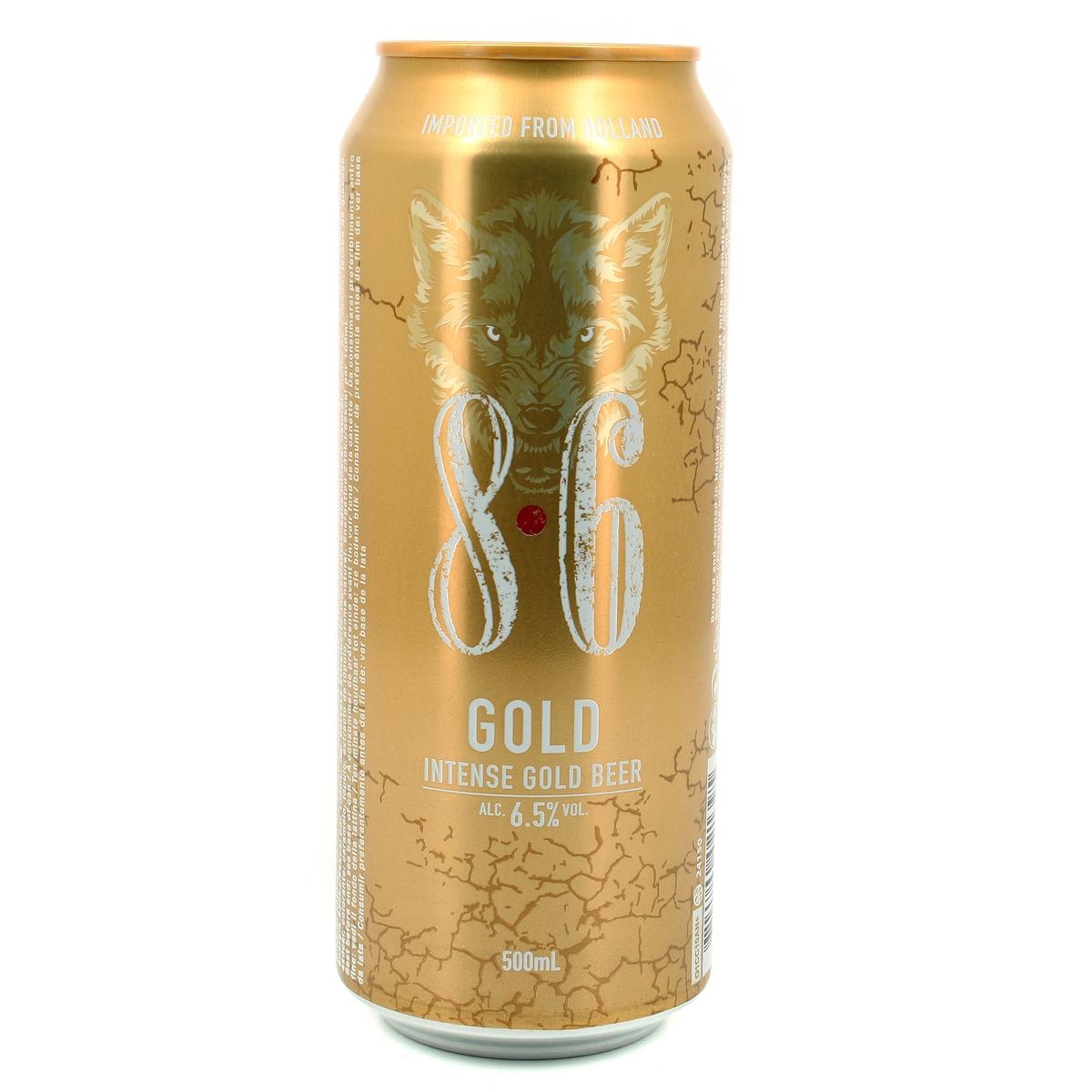 Bia 8.6 Gold 6.5% – Lon 500ml – Thùng 24 Lon