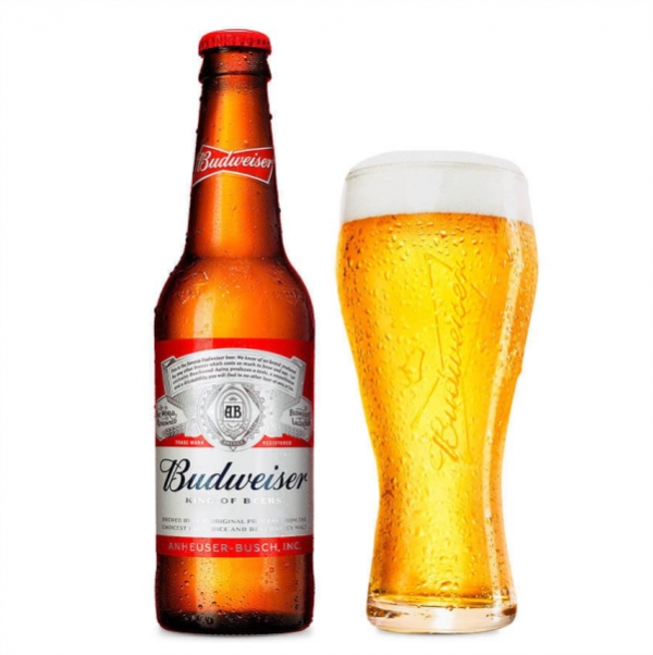Bia Budweiser Mỹ Chai Thuỷ Tinh 5% – Chai 330ml – Thùng 24 Chai
