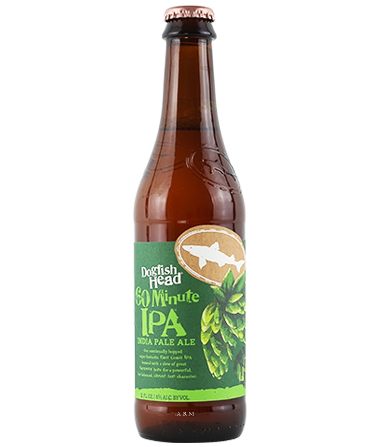 Bia Dogfish Head 60 Minute IPA 6% – Chai 330ml – Thùng 24 Chai