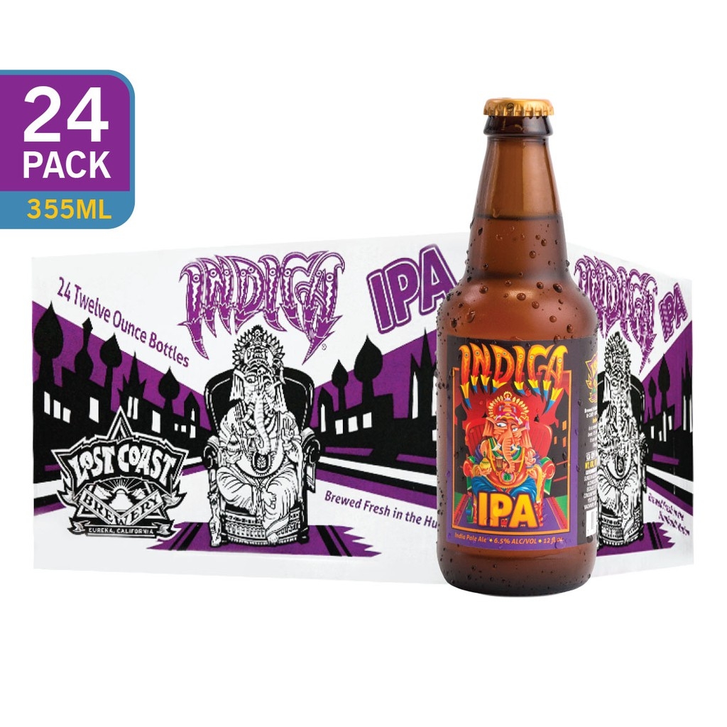 Bia Lost Coast Indica IPA 6,5% – Chai 355ml – Thùng 24 Chai