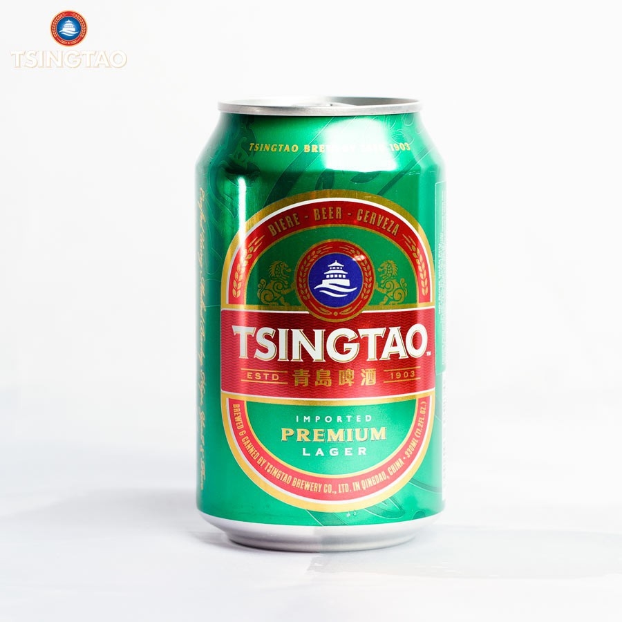  Bia Tsingtao 4.8% – Lon 330ml – Thùng 24 Lon