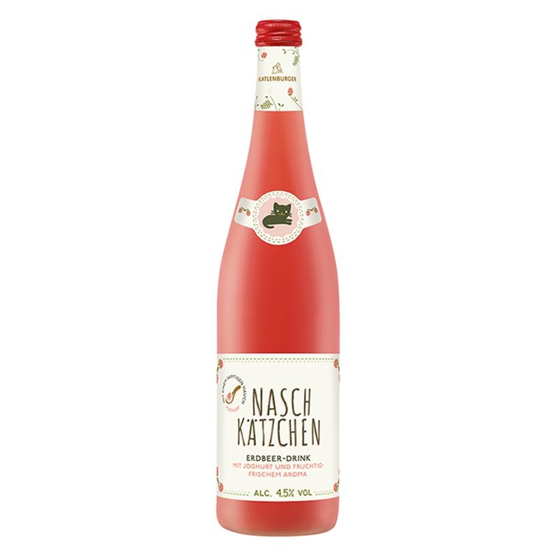  Rượu Cocktail Nasch Katzchen Erdbeer Vị Dâu 4.5% – Chai 750ml