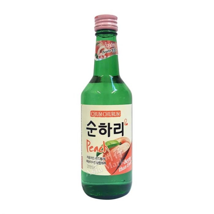 Rượu Soju Chum Churum Peach 12% – Chai 360ml – Thùng 20 Chai