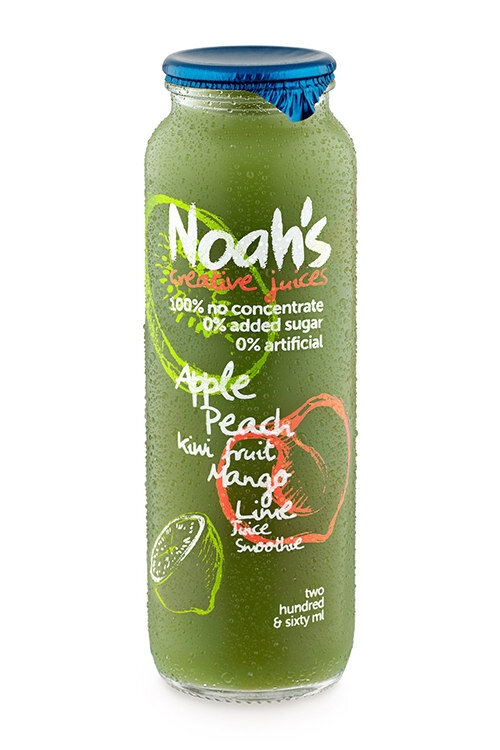 Sinh Tố Đóng Chai Noah’s Apple Peach – Chai 260ml – Thùng 12 Chai