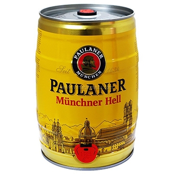  Bia Paulaner Munchner Hell 4,9% – Bom 5l – Thùng 2 Bom