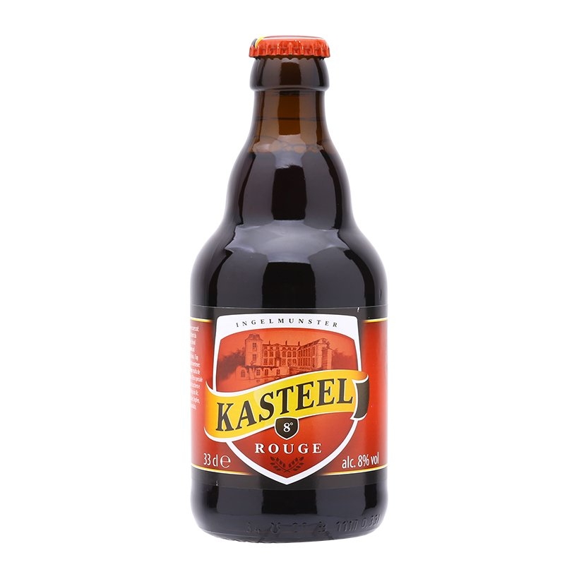 Bia Kasteel Rouge 8% – Chai 330ml – Thùng 24 Chai – Bia Hoa Quả