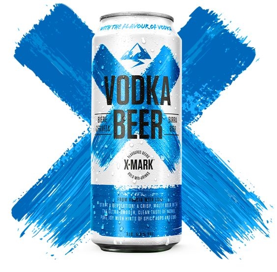 BIA X-Mark Vodka Beer 5.9% – Lon 500ml – Thùng 12 Lon