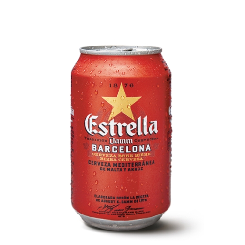 Bia Estrella Damm 4.6% – Lon 330ml – Thùng 24 Lon