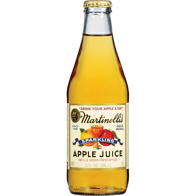 Nước Ép Martinelli’s Gold Medal Apple Juice Có Gas – Chai 296ml – Thùng 24 Chai