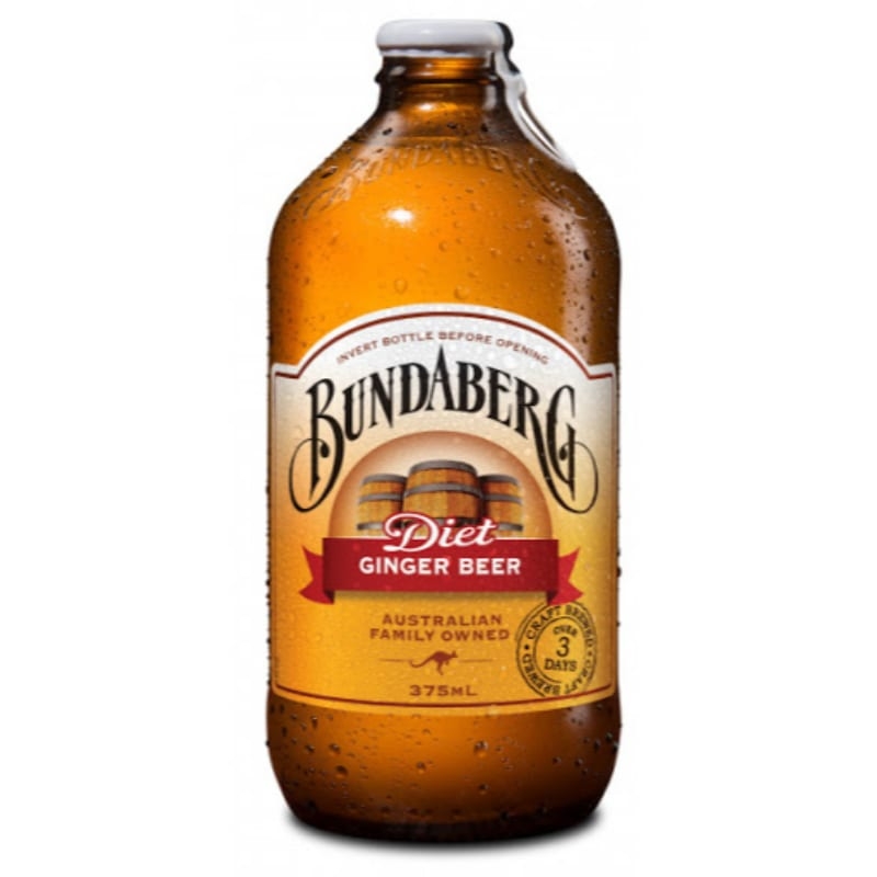  Bia Bundaberg Diet Ginger Beer – Chai 375ml – Thùng 24 Chai