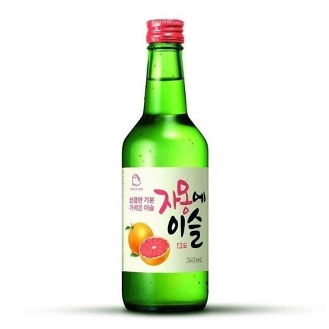 Rượu Jinro Soju Grapefruit 13% – Chai 360ml – Thùng 20 Chai