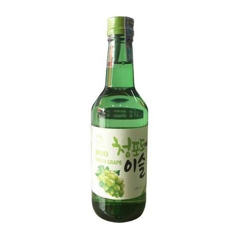 Rượu Jinro Soju Green Grape 13% – Chai 360ml – Thùng 20 Chai